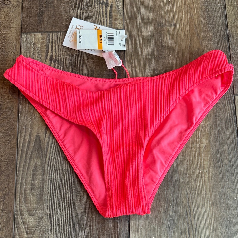 Small hot pink swim bottoms NWT